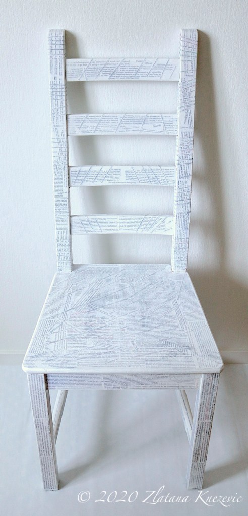 academia art project the chair of the absent knower artwork and photo by Zlatana Knezevic